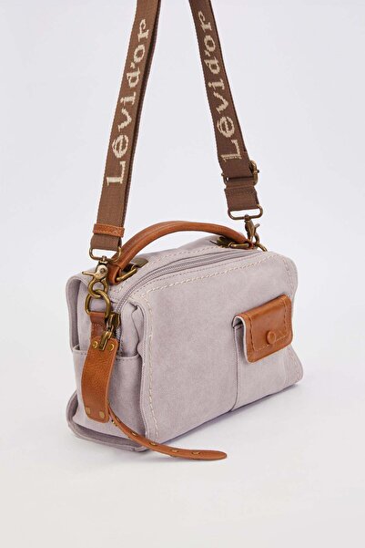 Levidor Gray Double Strap Handbag