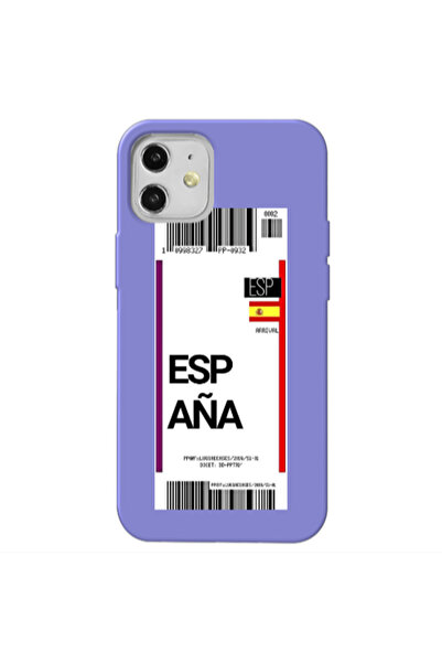 Other Apple iPhone 12 Espana Arrival Purple Colored Silicone TPU Θήκη