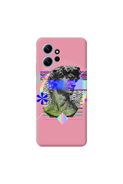 Other Xiaomi Redmi Note 12 4G Statue pixels Pink Colored Silicone TPU Θήκη