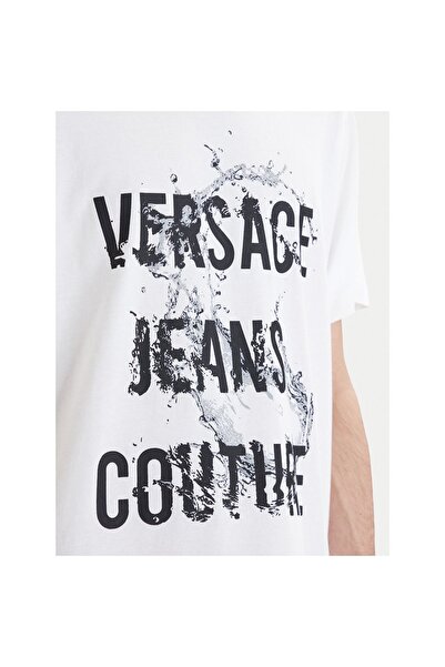 VERSACE JEANS COUTURE Tricou bărbătesc 80GAHC01 CJ01C Alb