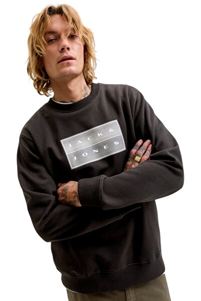 Jack & Jones JACK &JONES Φούτερ Fusion Box - 12300928-Μαύρο