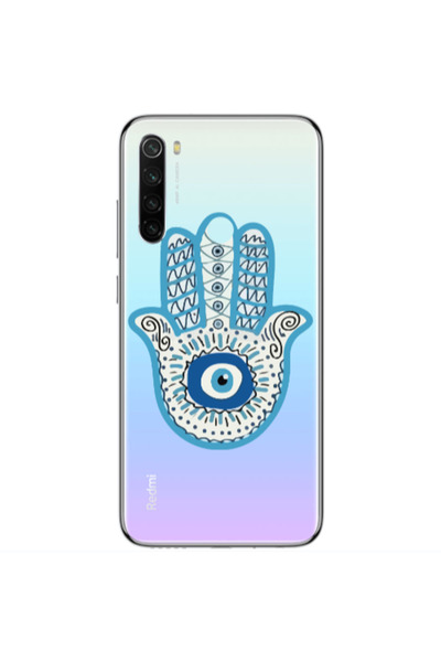 Other Xiaomi Redmi Note 8 Evil eye bead in hand Transparent Silicone TPU Θήκη