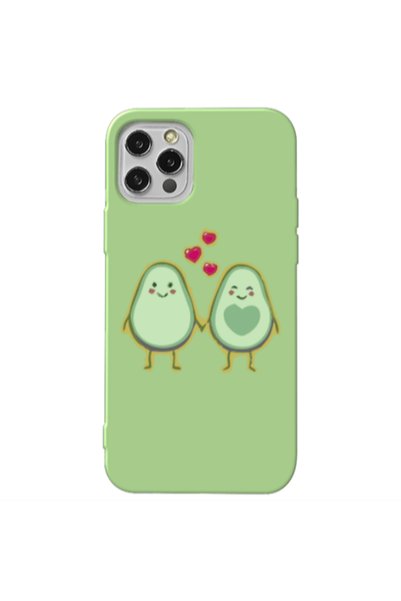 Other Apple iPhone 12 Pro Avocados Light Green Colored Silicone TPU Θήκη