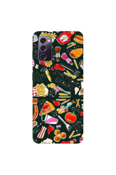 Other Samsung S20 FE Snack attack Dark Green Colored Silicone TPU Θήκη