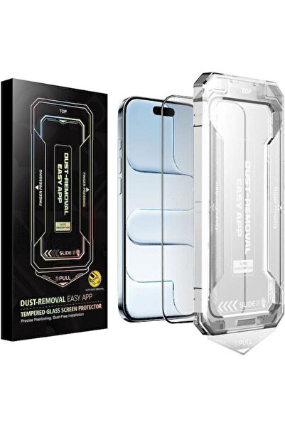 OEM Πλήρες Σκληρυμένο Γυαλί Μαύρο (iPhone 17 / 17 Pro / 16 Pro)