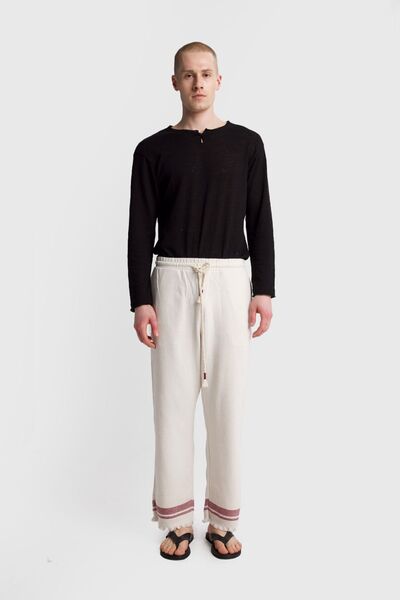 Hiccup GIESTO Pantaloni bărbătești din bumbac, tricot