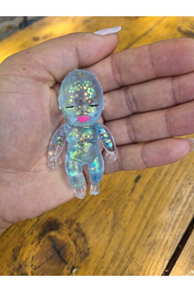 JUCARII Bebe Glitter Mic Squishy cu Gel in interior
