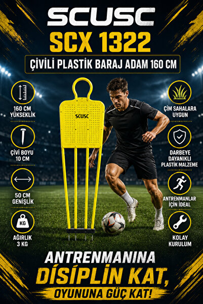 SCUCS SCX 1322 Çivili Plastik Baraj Adam 160 cm - 50 cm Genişlik - 10 cm Çivi...