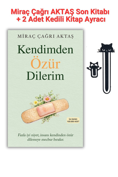 İndigo Kitap Kendimden Özür Dilerim - Miraç Çağrı Aktaş Son Kitabı + 2 Adet A...