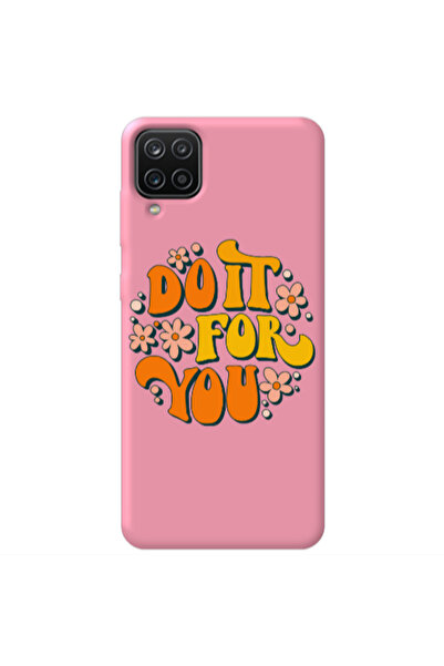 Other Samsung A12 Do it For You Pink Colored Silicone TPU Θήκη