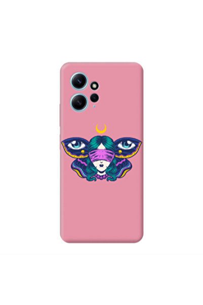 Other Xiaomi Redmi Note 12 4G Eye in my ear Pink Colored Silicone TPU Θήκη