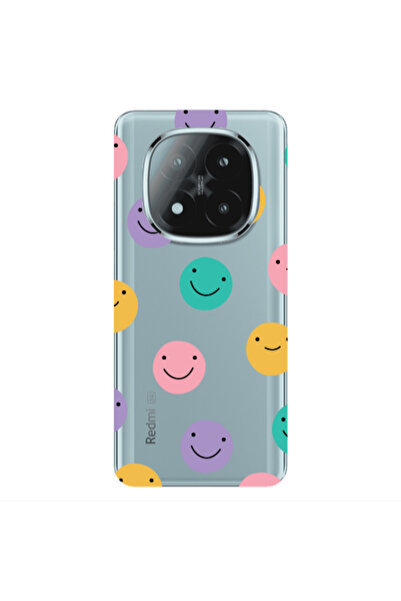 Other Xiaomi Redmi Note 14 Pro + 5g Colorful smiles Transparent Silicone TPU ...