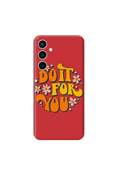 Other Samsung S24 Plus Do it For You Red Colored Silicone TPU Θήκη