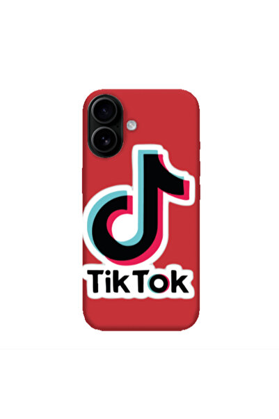 Other Apple Iphone 16 plus Tik Tok Red Colored Silicone TPU Θήκη