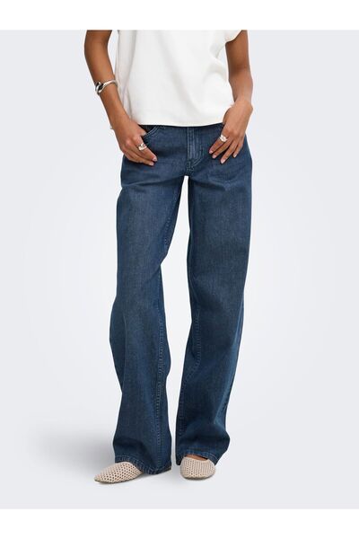 JDY Straight-Fit jeans JDYKATIE Niedrige Taille Gerade geschnitten Jeans