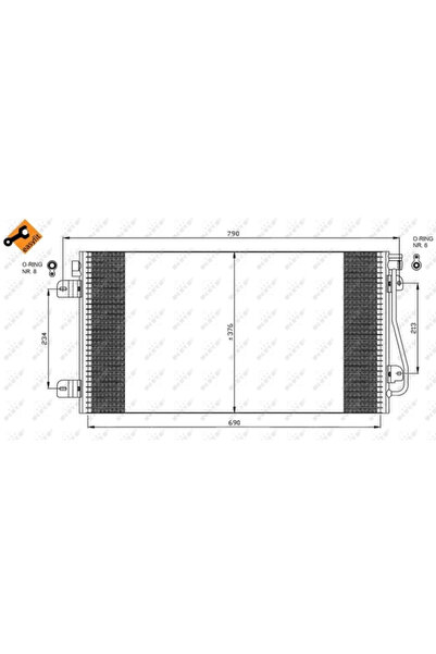 NRF Radiator Condensator Aer Conditionat OPEL MOVANO A RENAULT MASTER 2 VAUXH...