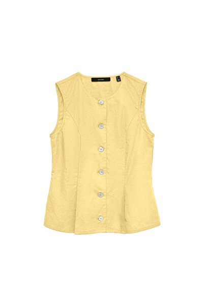 Vero Moda Vestă de damă 10345675 Galben
