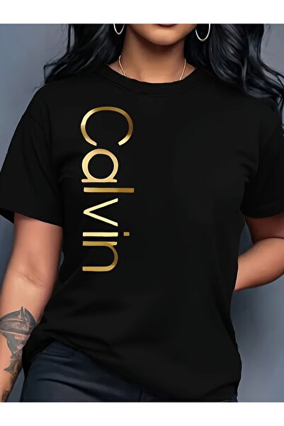 1177573 Graphic Print T-Shirt, Short-Sleeve Casual Round-Neck Top, Spring And...