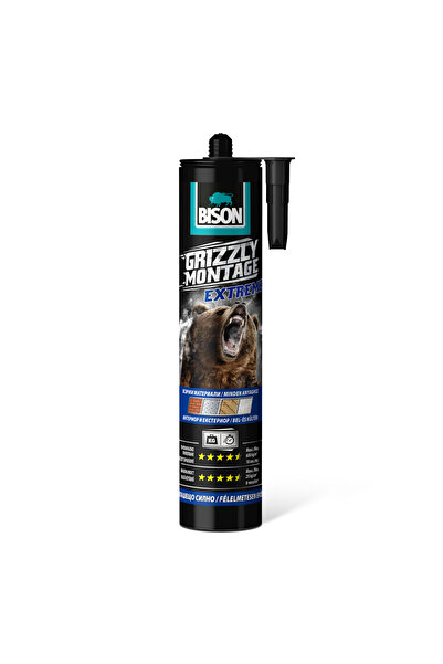 Bison Adeziv de montaj ultra puternic Grizzly Extreme, 435 g, aderenta instan...