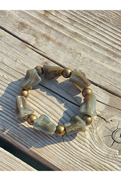 lotusbybuket Colorful Natural Stone-Like Beads Flexible Bracelet