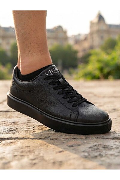 Lufian LRN-6060 Ανδρικά Μαύρα Παπούτσια Sneaker