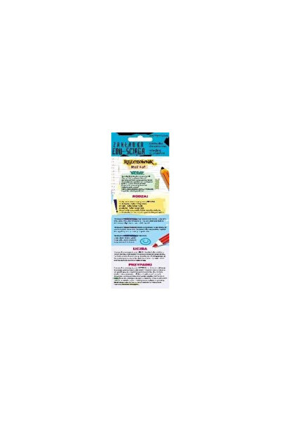HENRY Semn de carte educational dublu fata multicolor 0x8x27cm