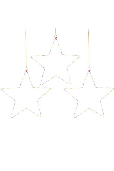 OEM Set 3 Stele LED Iluminat de Crăciun Rezistent la Apă Decorativ Alb