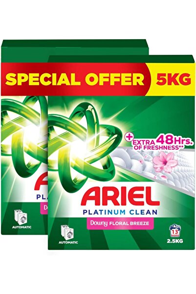 Ariel Platinum Clean Laundry Detergent Powder, Downy Floral Breeze, 5KG (Dual...