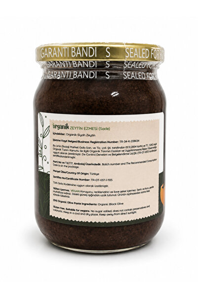 Ekoloji Market Organik Zeytin Ezmesi 180 Gr
