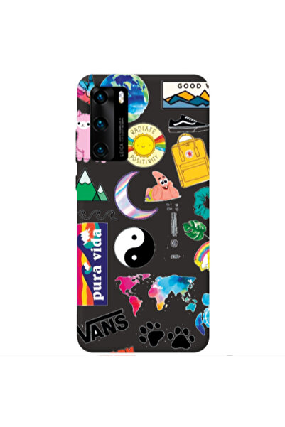 Other Huawei P40 Vans Black Colored Silicone TPU Θήκη