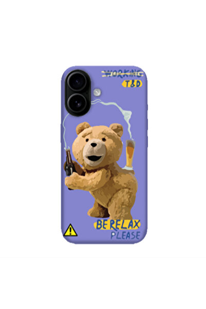 Other Apple Iphone 16 Be Relax Purple Colored Silicone TPU Θήκη