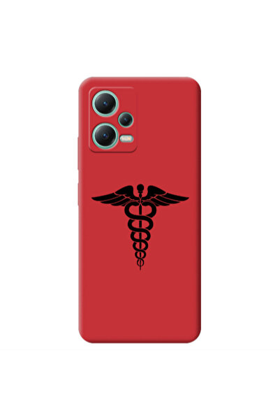 Other Xiaomi Redmi Note 12 Pro 5G Medical Spa Red Colored Silicone TPU Θήκη