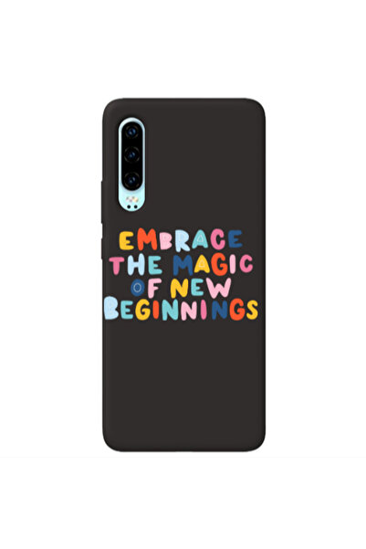 Other Huawei P30 Embrace Black Colored Silicone TPU Θήκη