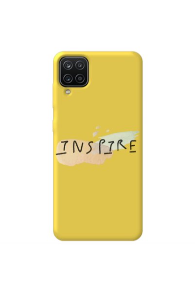 Other Samsung A12 Inspire Yellow Colored Silicone TPU Θήκη