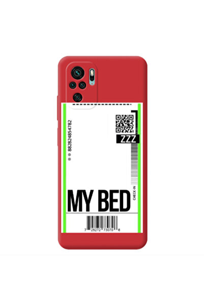 Other Xiaomi Redmi Note 10S My Bed ZZZ Red Colored Silicone TPU Θήκη
