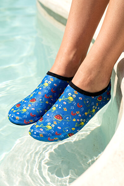 REMSA Children's Non-Slip Sole Sea and Pool Booties 20 Blue03