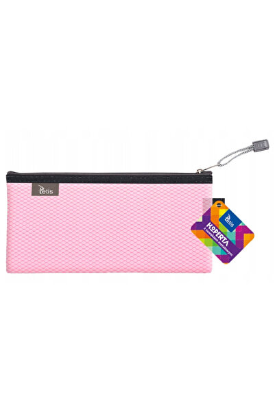 tetis Organizator documente Tetis, roz, 24x12 cm, cu fermoar metalic