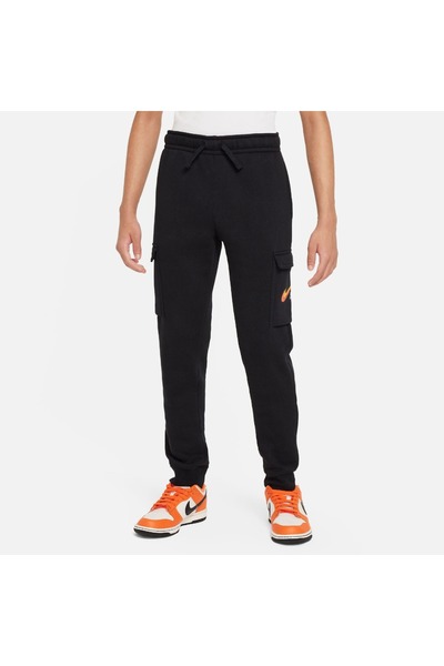 Nike B NSW SI FLC Παντελόνι Κάργκο BB FZ4718-010 Μαύρο XS