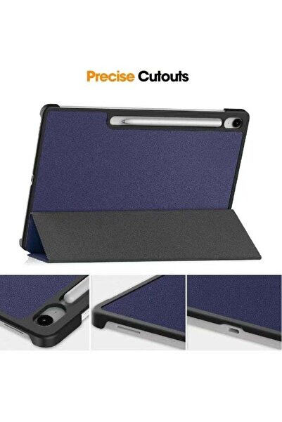 HYX Flip Case for Samsung Galaxy Tab S10 FE+ Plus 13.1 inch 2025 (SM-X620, SM-X626, SM-X626B) Cover with Pencil Holder Shockproof Lightweight Trifold Stand Shell with Auto Wake/Sleep