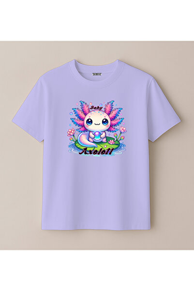 BLITZIST Axolotl Cute Sea Creature Design Printed Kids T-Shirt (4-13 Years)