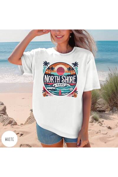 classy moda Γυναικείο μπλουζάκι Oversize Summer Breeze με στάμπα φρούτων και ...