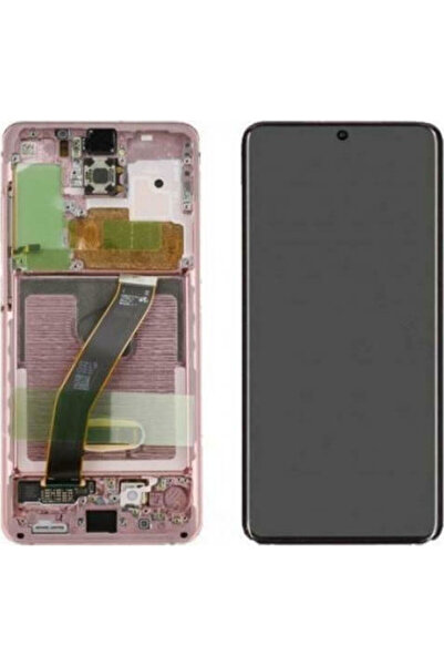 Samsung Οθόνη με μηχανισμό αφής και πλαίσιο για Galaxy S20 FE (Πορτοκαλί) Κωδ...