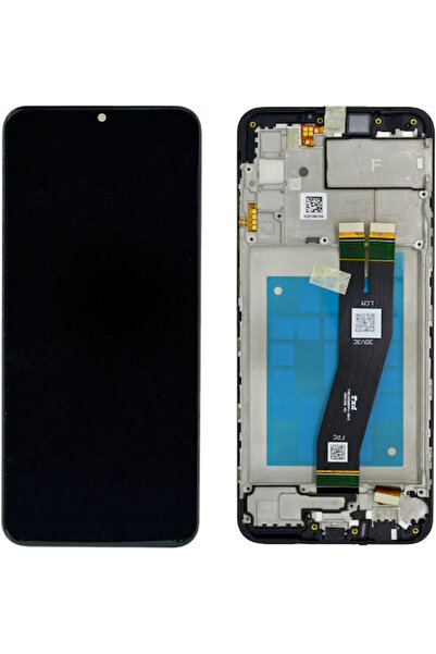 Samsung Οθόνη A025F με μηχανισμό αφής και πλαίσιο για Galaxy A02s (Μαύρο) Κωδ...