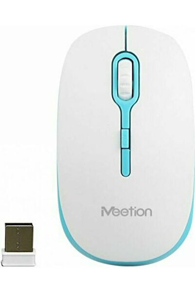 MeeTion MT-R547 Ασύρματο Ποντίκι Λευκό/Μπλε