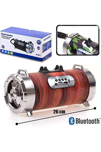 OEM Ηχείο Bluetooth με όψη ξύλου, κόκκινο