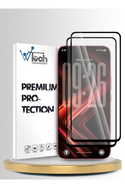 Wtech Infinix GT 50 Pro 5G 2026 Premium E2E Series Full Glue Full Cover Tempe...