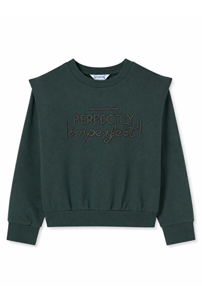 MAYORAL Girl's Perfectly Imperfect Embroidered Padded Sweatshirt 2-10 Years G...