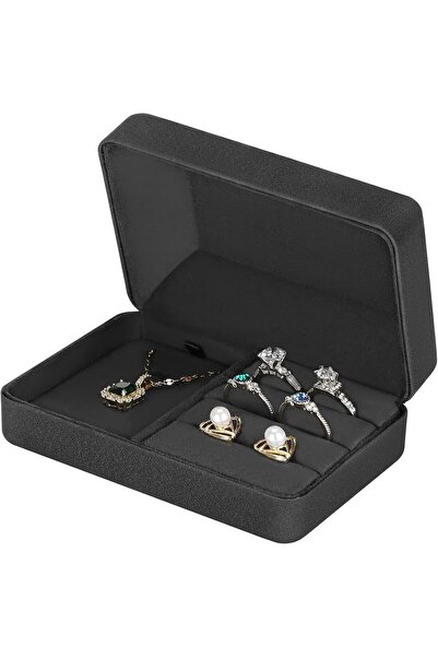 Arabest Velvet Ring Storage Box,Black Jewelry Set Case,Gift Box for Bracelet,...