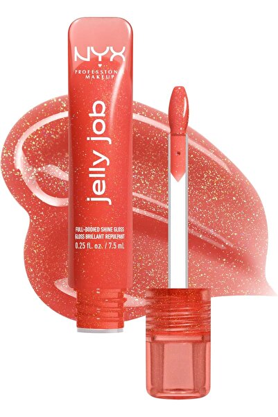 NYX Professional Makeup Jelly Job, Full-Bodied Shine Gloss, Lip-Smoothing Shi...