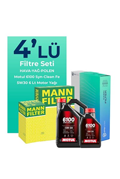 Mann-Filter Citroen Jumper 2.2 Dizel Filtre Bakım Seti Motul Motor Yağlı (201...